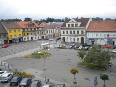 Brandýs square from Hotel Paganini